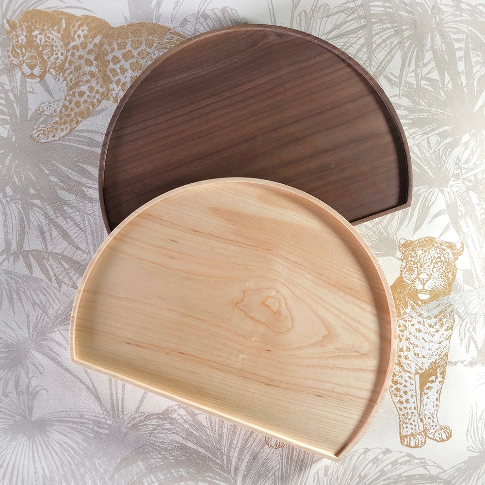 Platter and bowls - Natural Wood Trays & Tea Accessories - ZAOZAM