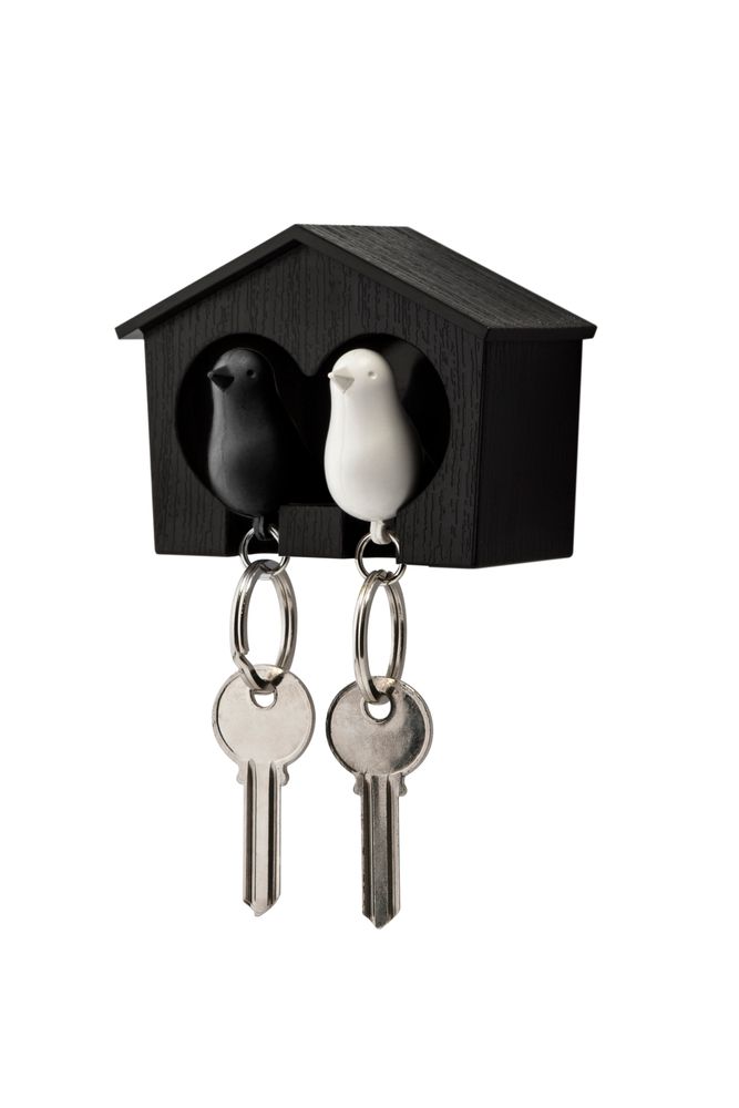 Organizer - Duo Sparrow Key Ring : Key Ring Collection Organizer Decorate Home - QUALY DESIGN OFFICIAL