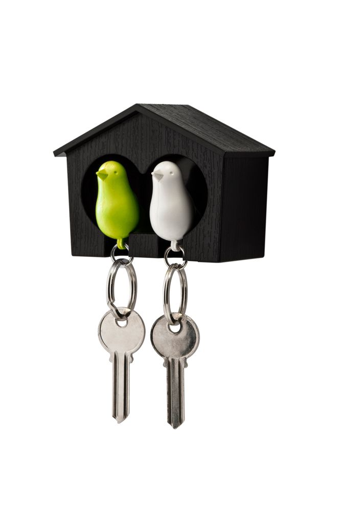 Organizer - Duo Sparrow Key Ring : Key Ring Collection Organizer Decorate Home - QUALY DESIGN OFFICIAL