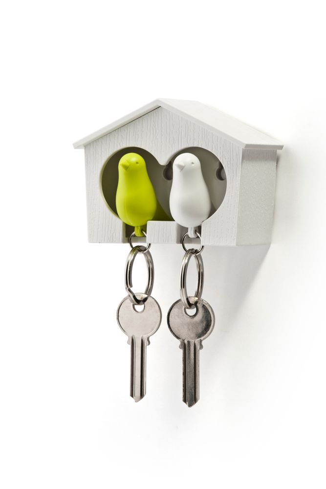 Organizer - Duo Sparrow Key Ring : Key Ring Collection Organizer Decorate Home - QUALY DESIGN OFFICIAL