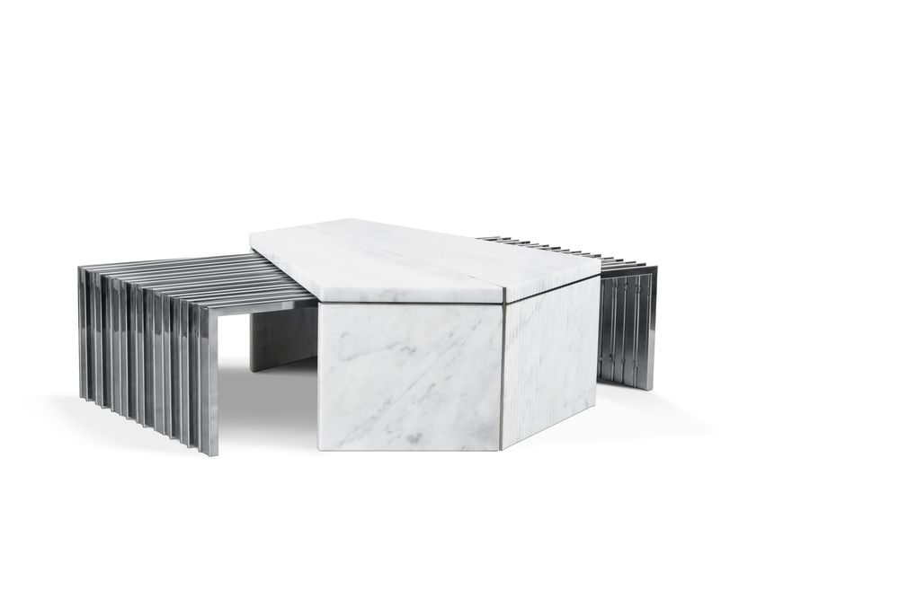 Lawn tables - MAYER OUTDOOR CENTER TABLE - LUXXU