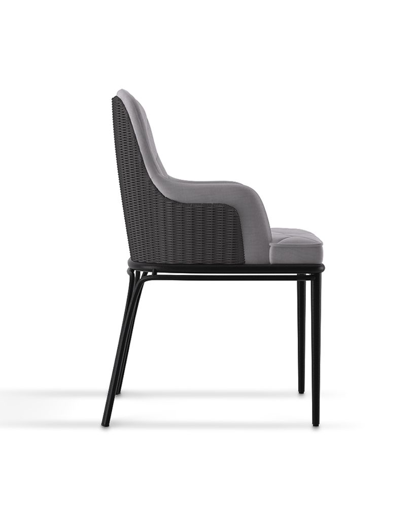 Chaises de jardin - CHAISE DE SALLE À MANGER GRIS CHARLA - LUXXU