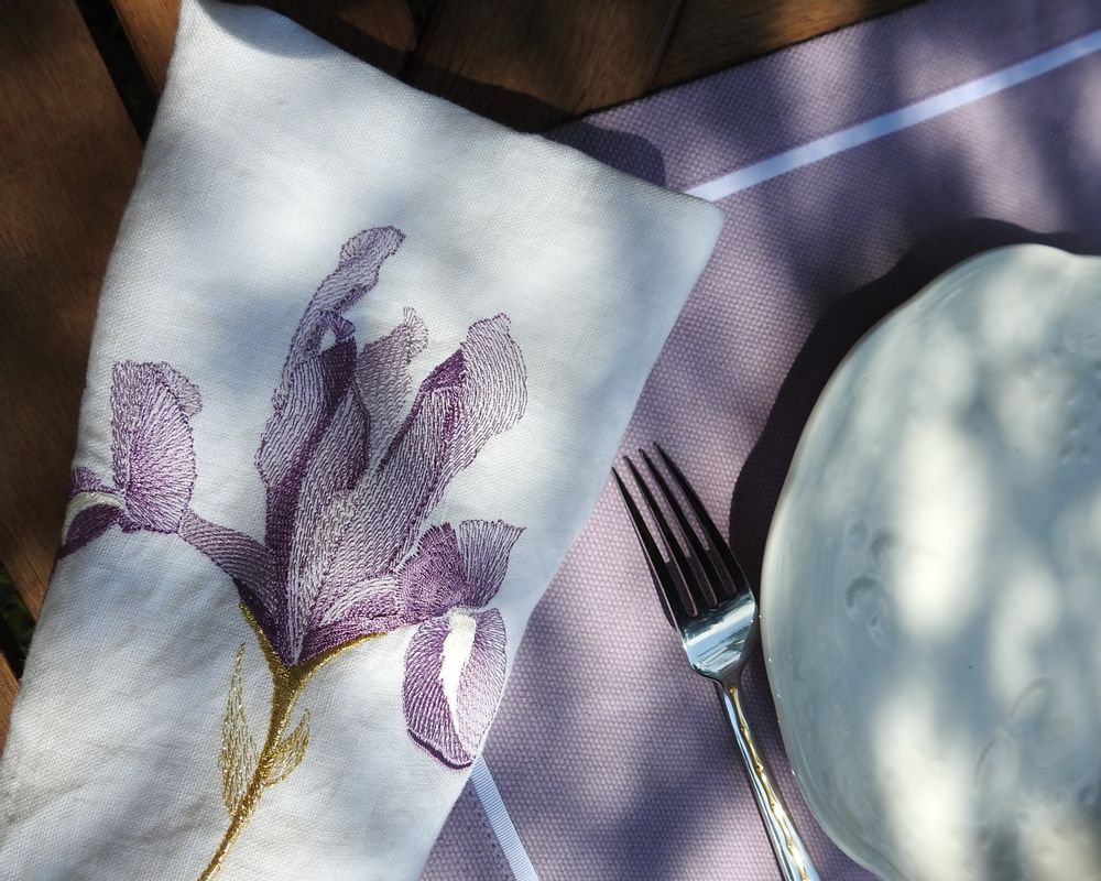 Table linen - IRIS anti-stain linen placemat  - ARTIPARIS