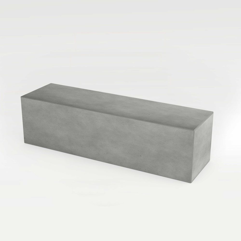 Benches for hospitalities & contracts - ANGULUS SEDES TRUNCUS Concrete garden bench with optional wood seat/backrest - CO33 EXKLUSIVE BETONMÖBEL