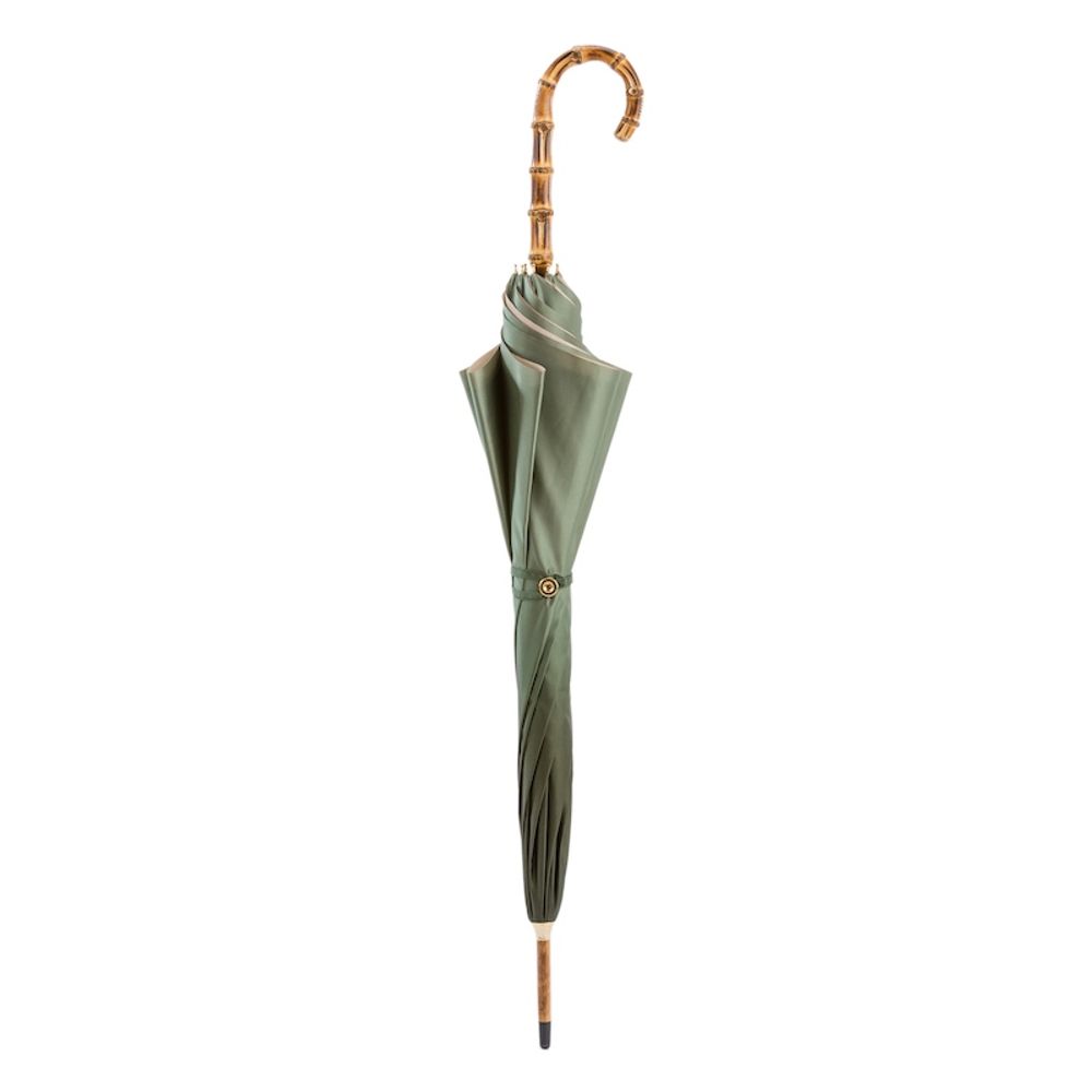 Shelves - LEOPARD UMBRELLA WITH WONDERFUL INTERIOR AND BAMBOO HANDLE, DOUBLE CLOTH - PASOTTI