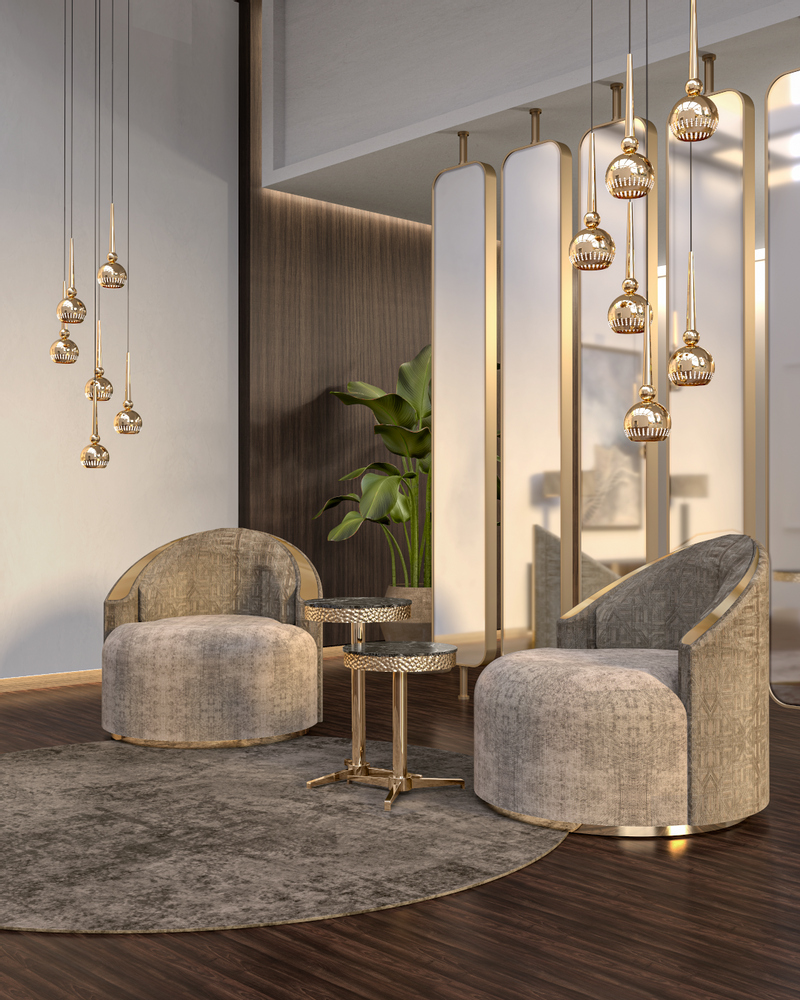Ceiling lights - Crystaline Suspension - CASTRO LIGHTING