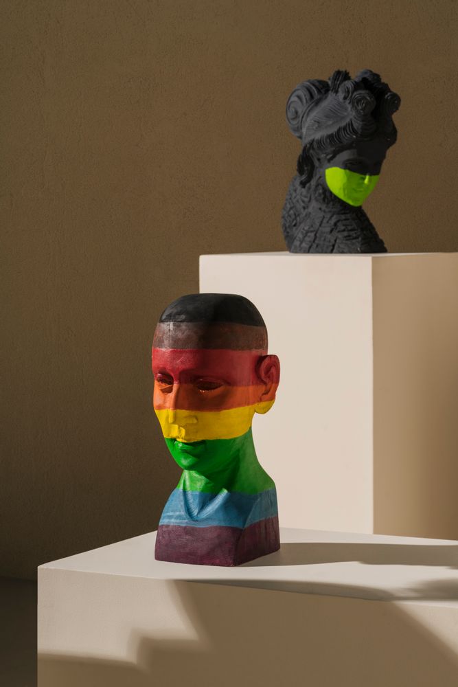 Sculptures, statuettes and miniatures - CHANALLI Mask Wooden Bust - DESIGN PHILIPPINES OBJECTS