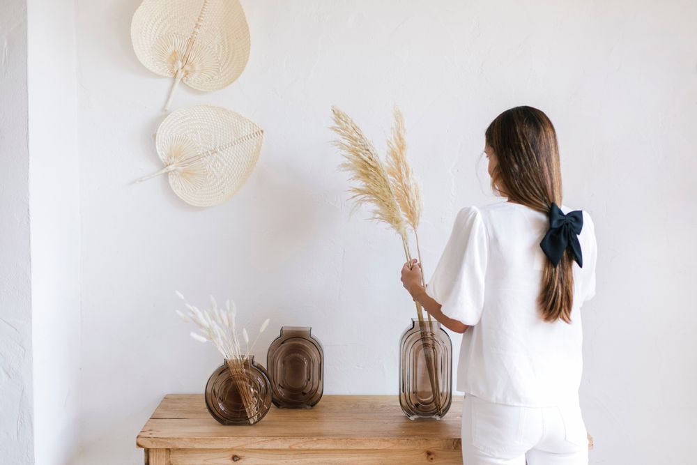 Floral decoration - Phragmitos white dried flower AX70127 - ANDREA HOUSE
