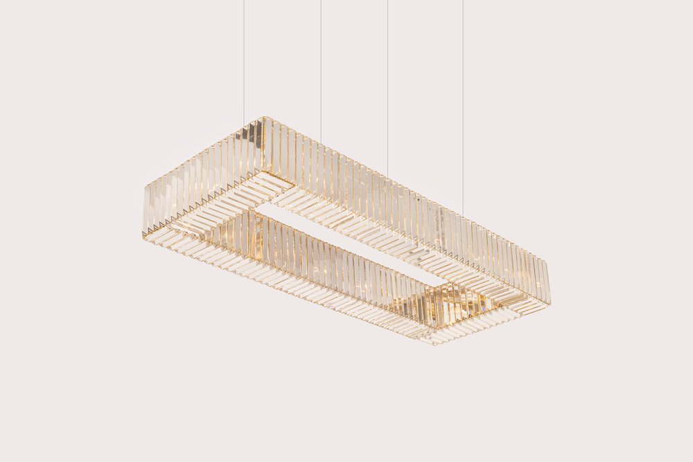 Decorative objects - KARMINA I Rectangle pendant lamp - MAZLOUM LIGHT