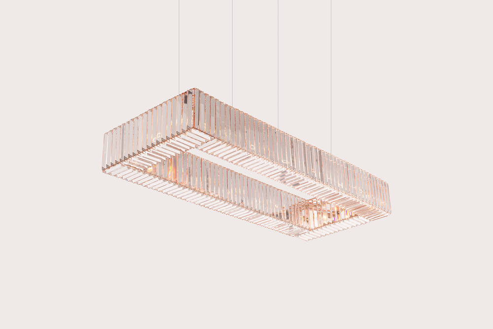 Decorative objects - KARMINA I Rectangle pendant lamp - MAZLOUM LIGHT