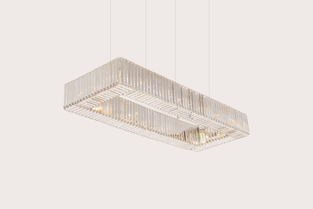 Decorative objects - KARMINA I Rectangle pendant lamp - MAZLOUM LIGHT