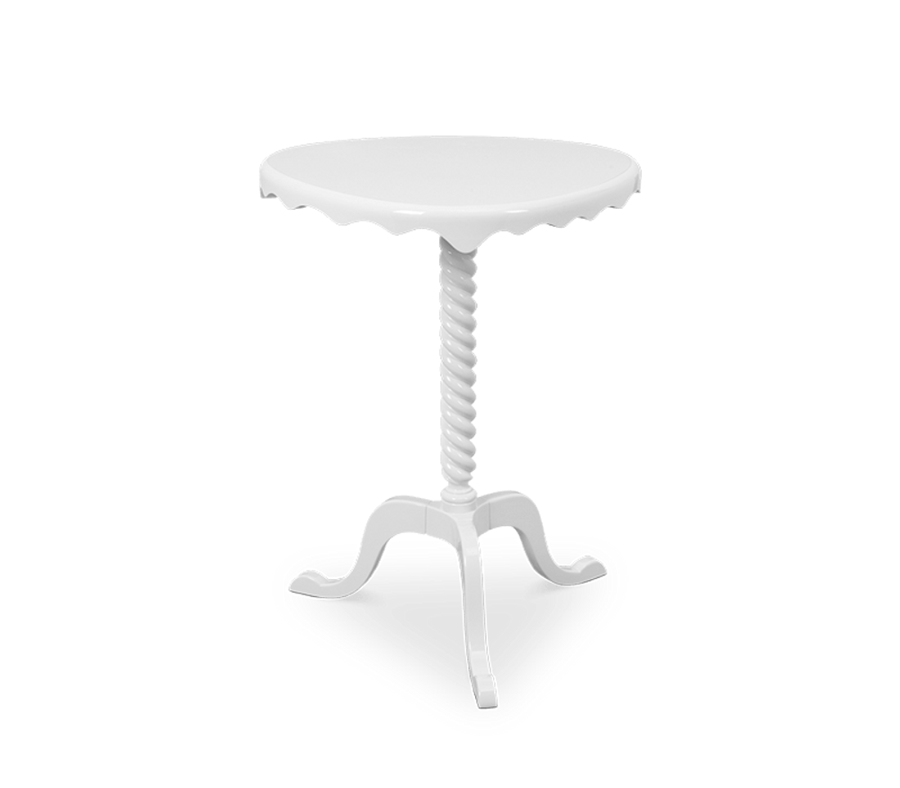 Tables Salle à Manger - TABLE D'APPOINT OTTOMAN BLANC - BOCA DO LOBO