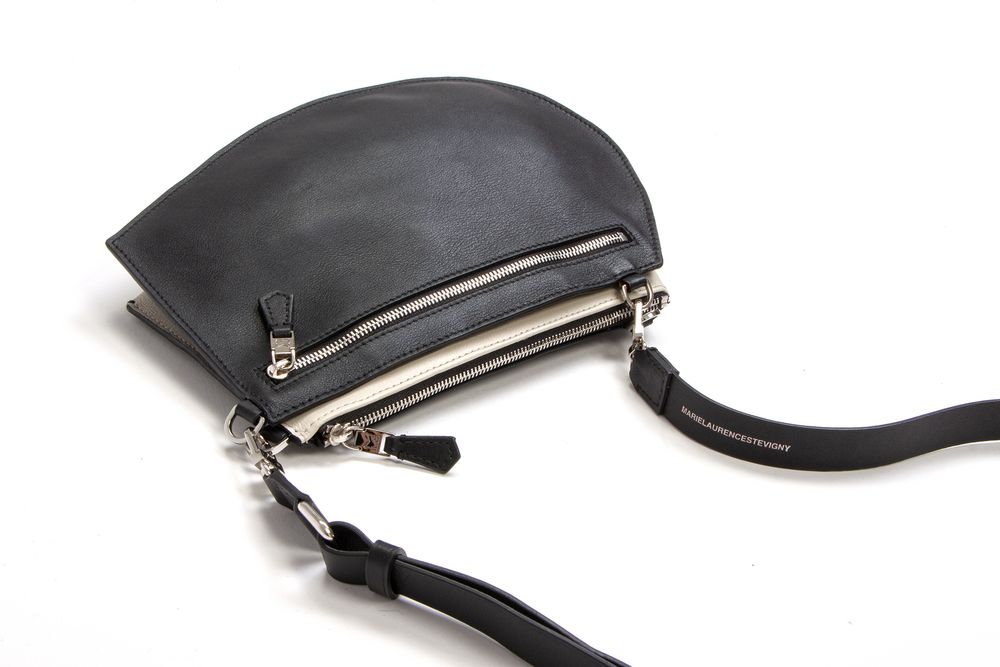 Sacs et cabas - Zip Maxi Cut Black - Pochette en cuir de haute qualité plate ultra fine à fermeture éclair - MLS-MARIELAURENCESTEVIGNY