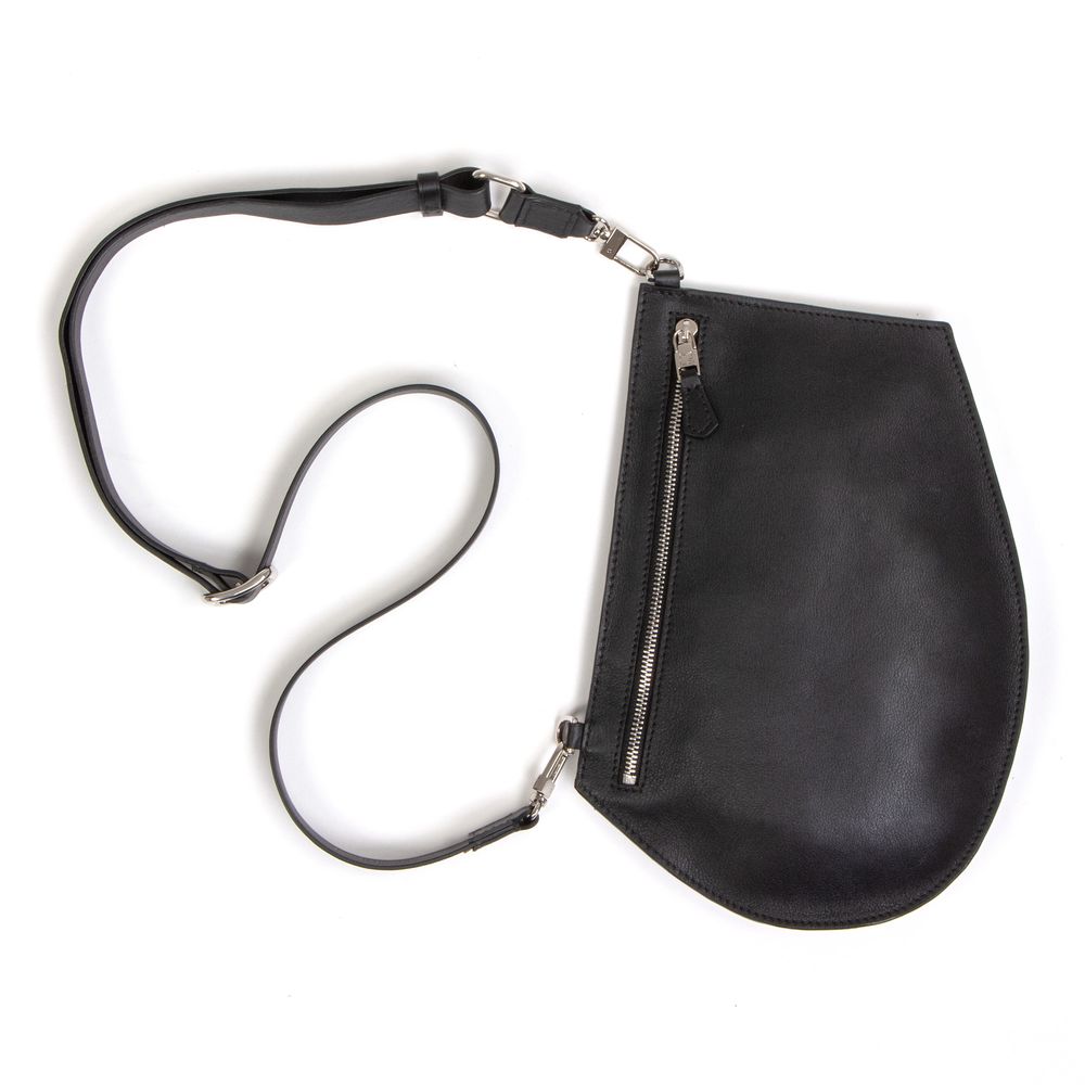Sacs et cabas - Zip Maxi Cut Black - Pochette en cuir de haute qualité plate ultra fine à fermeture éclair - MLS-MARIELAURENCESTEVIGNY