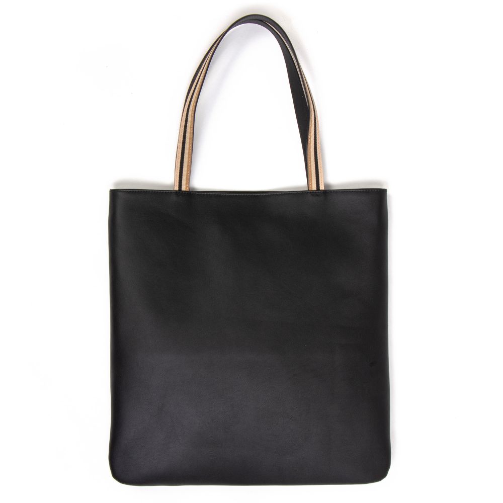 Bags and totes - Tote Medium Black Leather - Unisex leather tote bag - MLS-MARIELAURENCESTEVIGNY