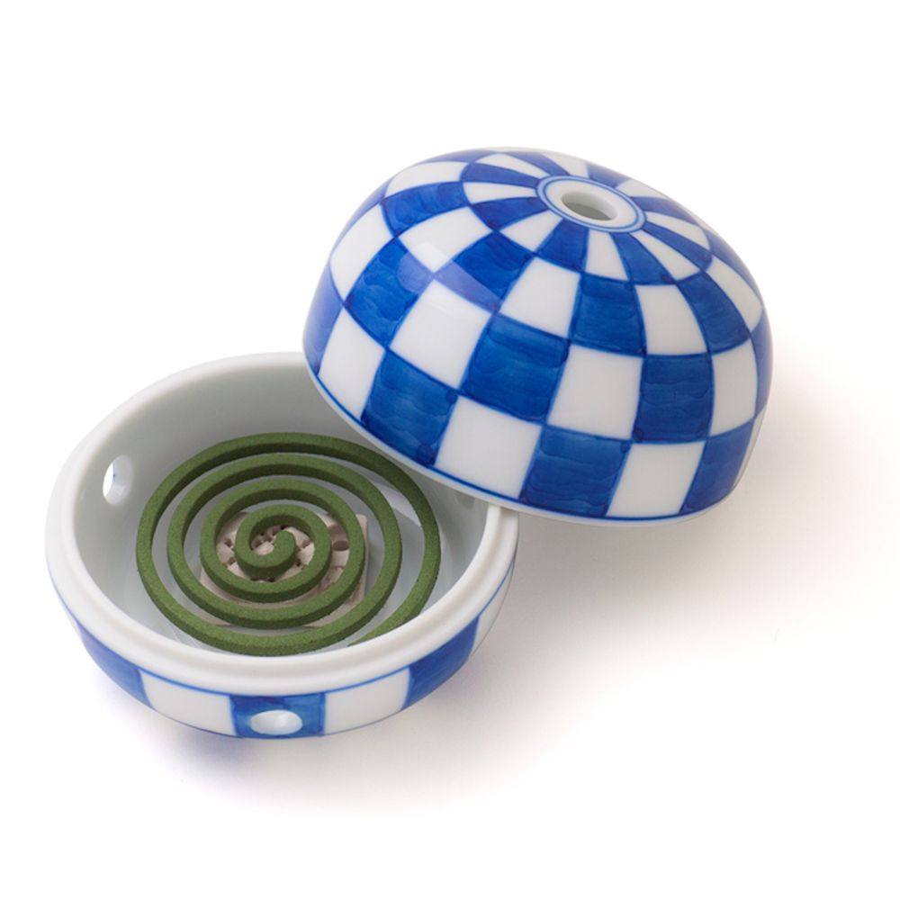 Trays - Incense Burner Miyuki Ichimatsu/Checker - SHOYEIDO INCENSE CO.