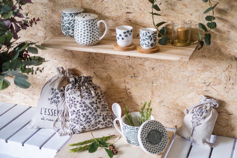 Mugs - Table Ceramics “Eucalyptus” - AMADEUS