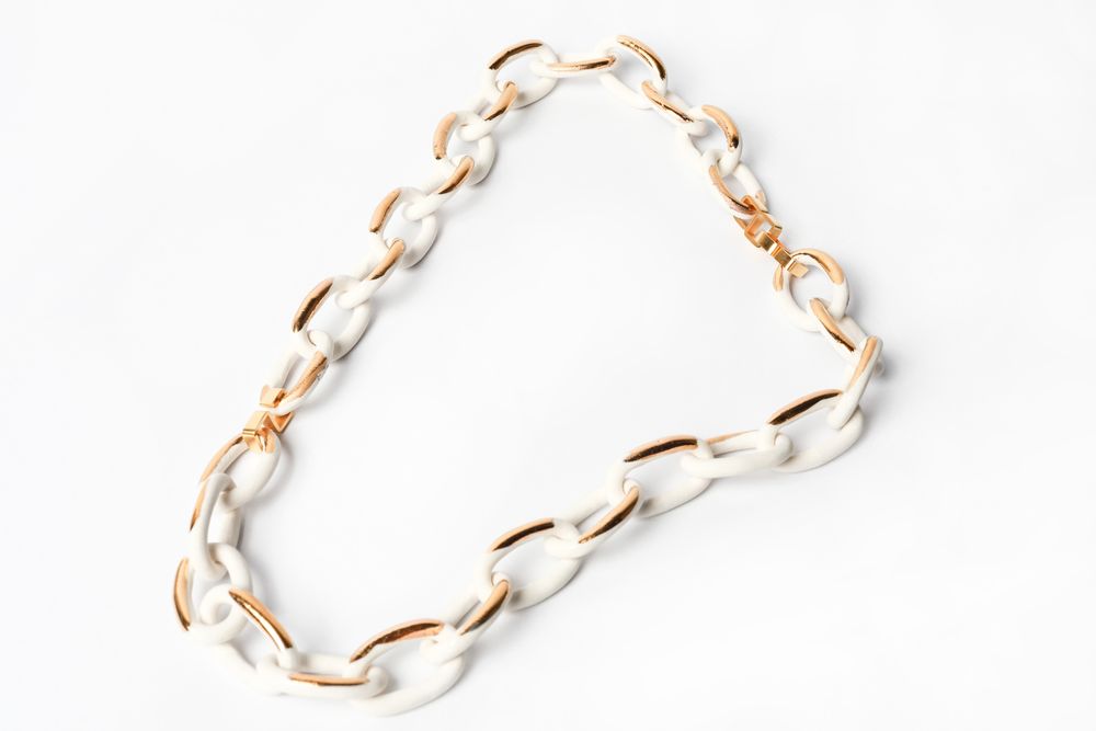 Jewelry - Chains Necklace 28 links - CHRISTINE'S - HANDMADE DESIGNERS ACCESSORIES