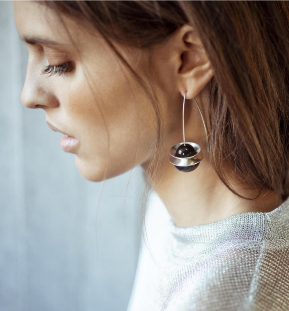 Jewelry - Demi Spheres Earrings - CHRISTINE'S - HANDMADE DESIGNERS ACCESSORIES