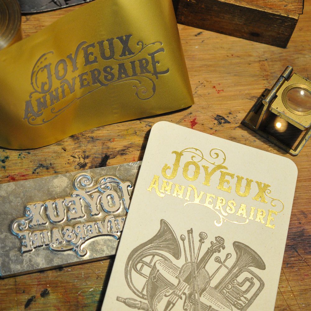Carterie - Carte Girafe Grande Nouvelle - L'ATELIER LETTERPRESS