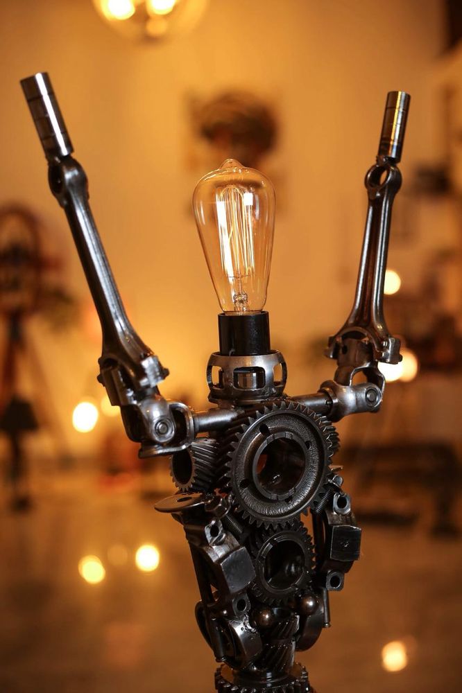 Objets design - Lampe robot recyclé - MAISON ZOE