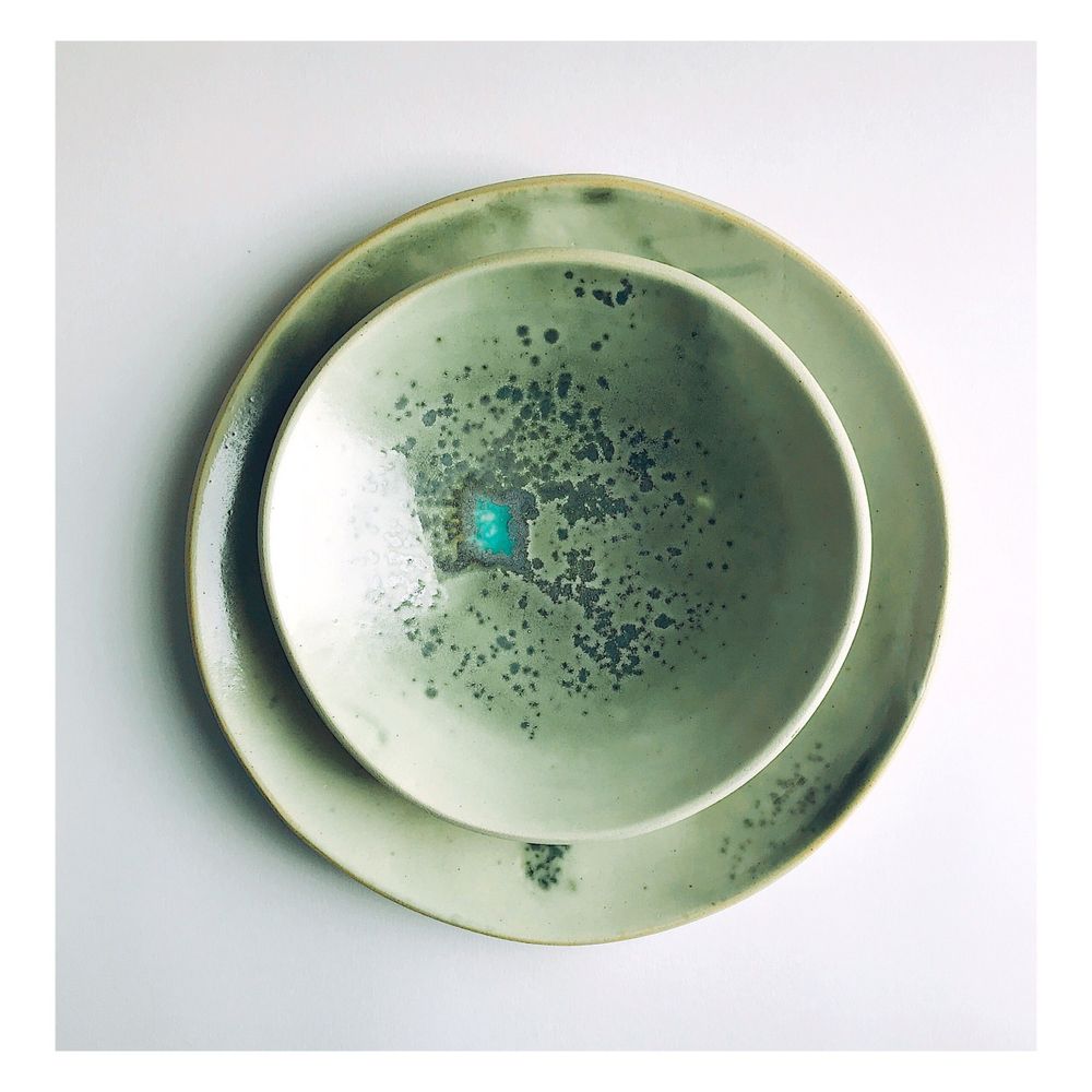 Assiettes au quotidien - Petite assiette collection Lichen. - L'ATELIER DES CREATEURS