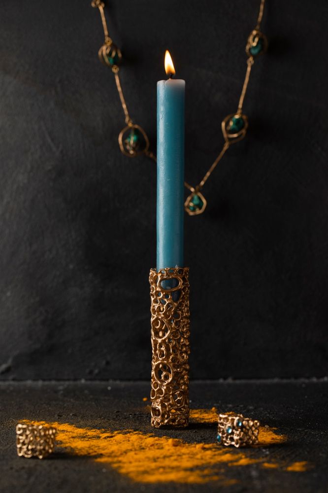Decorative objects - LUMEN candle holder  - PATRIZIA CORVAGLIA JEWELRY AND ART