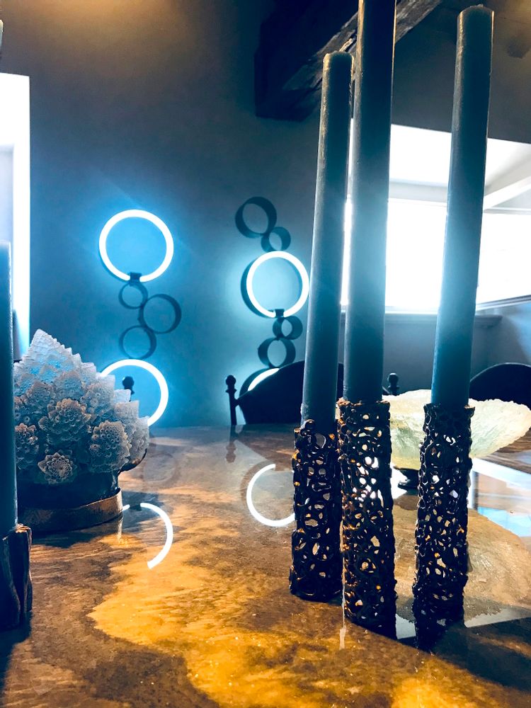 Decorative objects - LUMEN candle holder  - PATRIZIA CORVAGLIA JEWELRY AND ART