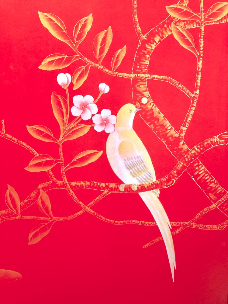 Other wall decoration - Birds & Butterflies Wallpaper - LALA CURIO LIMITED