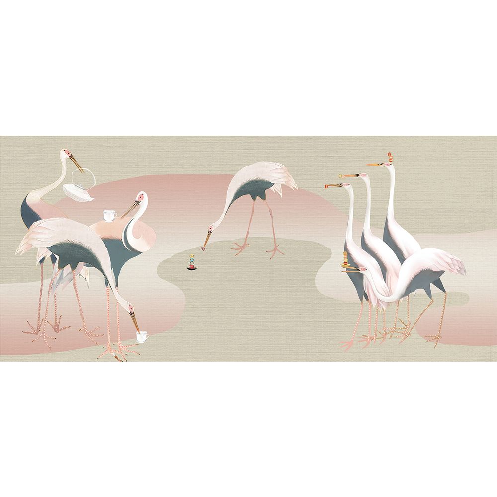 Autres décorations murales - Papier peint Edo Grue & Macarons - LALA CURIO LIMITED