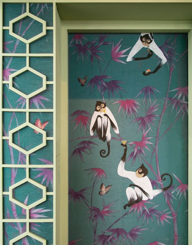 Other wall decoration - Treillage Bamboo Jungle wallpaper - LALA CURIO LIMITED