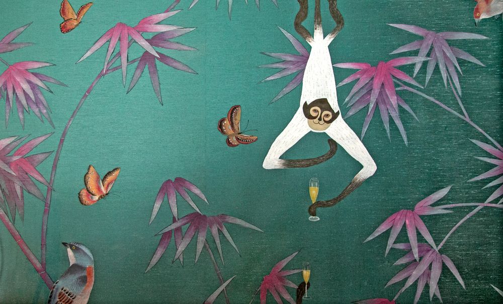 Other wall decoration - Treillage Bamboo Jungle wallpaper - LALA CURIO LIMITED
