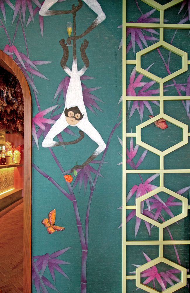 Other wall decoration - Treillage Bamboo Jungle wallpaper - LALA CURIO LIMITED