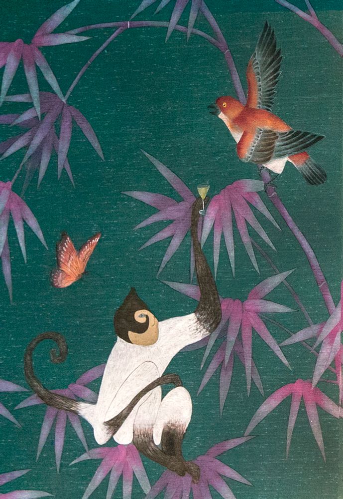 Other wall decoration - Treillage Bamboo Jungle wallpaper - LALA CURIO LIMITED