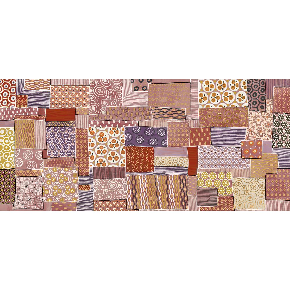 Other wall decoration - Aboriginal Patchwork Wallpaper - LALA CURIO LIMITED