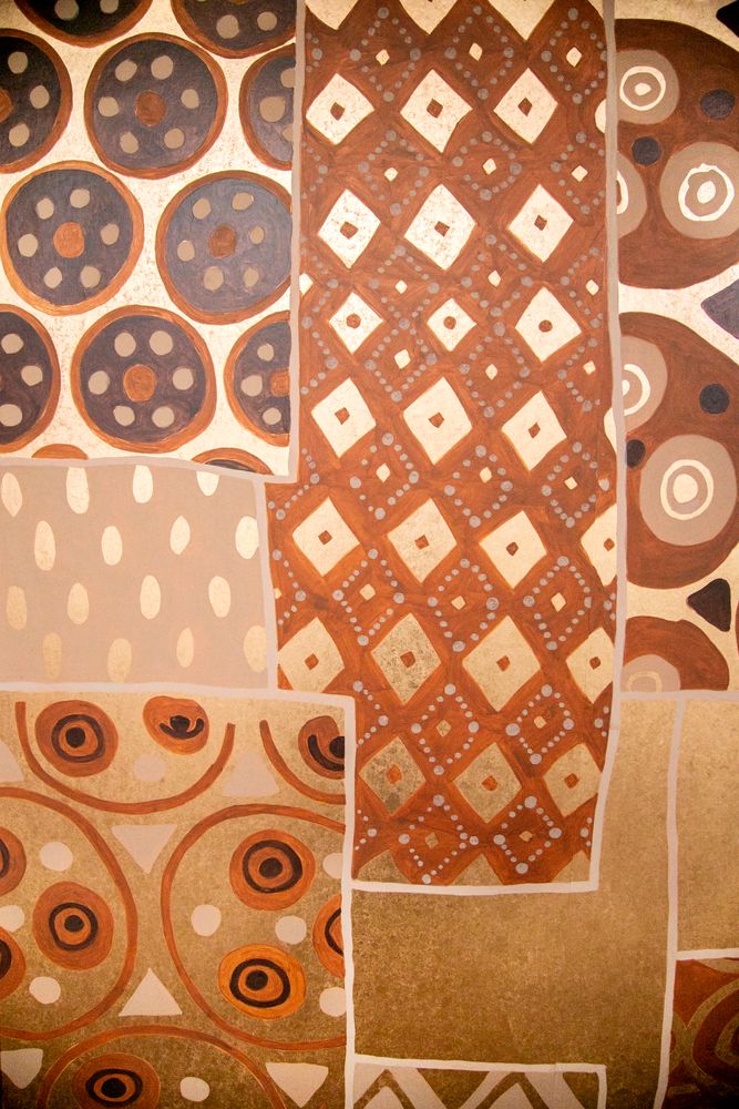 Other wall decoration - Aboriginal Patchwork Wallpaper - LALA CURIO LIMITED