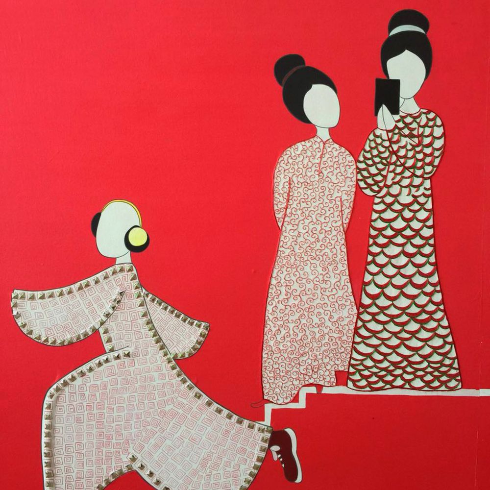 Other wall decoration - Pagoda Wallpaper - LALA CURIO LIMITED