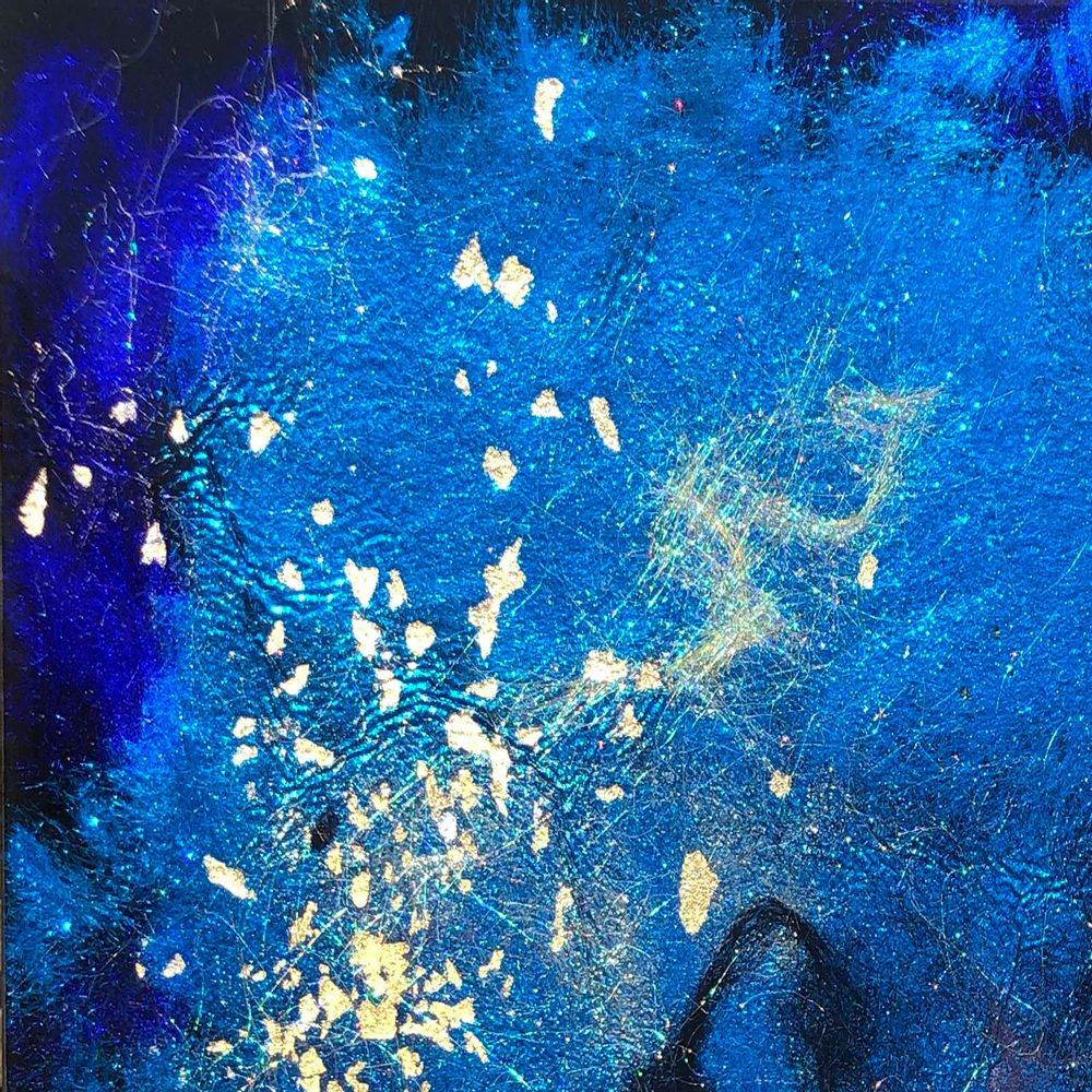 Verre d'art - Tableau Nuit Etoilée - GLASS & ART BY F
