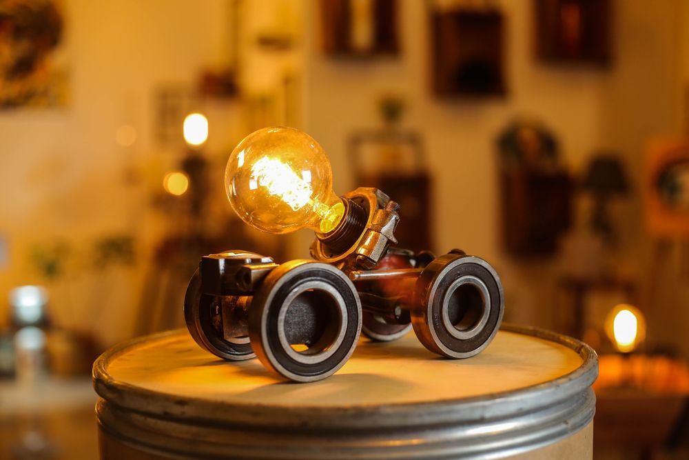 Accessoires de déco extérieure - Lampe de voiture en metal recyclé - MAISON ZOE