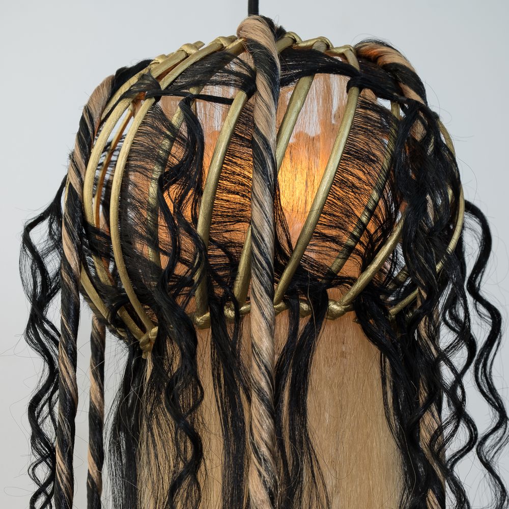 Decorative objects - JEWEL JEWEL suspended lamp - MICKI CHOMICKI HAIR BRUT