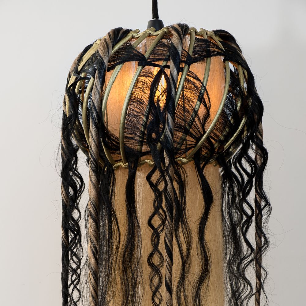 Decorative objects - JEWEL JEWEL suspended lamp - MICKI CHOMICKI HAIR BRUT