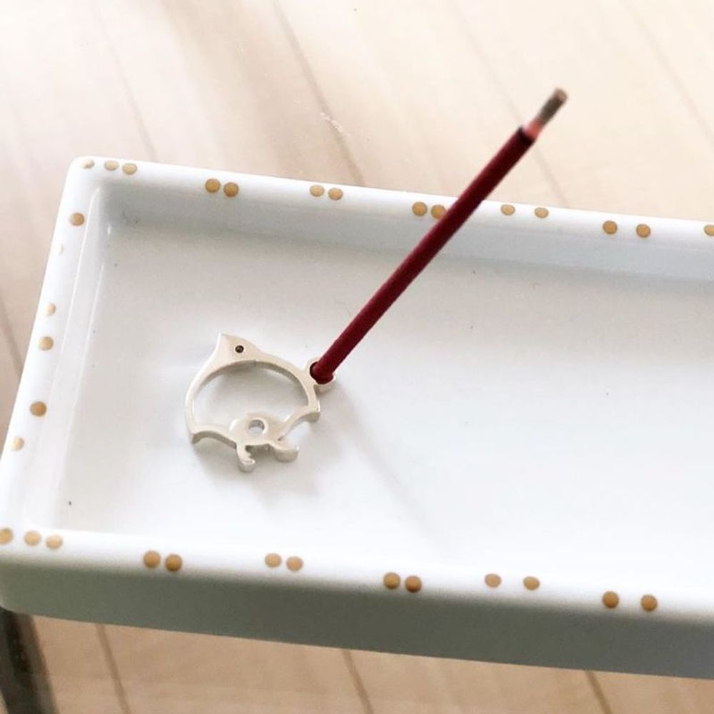 Pièces uniques - Porte-encens en argent Pluvier - SHOYEIDO INCENSE CO.