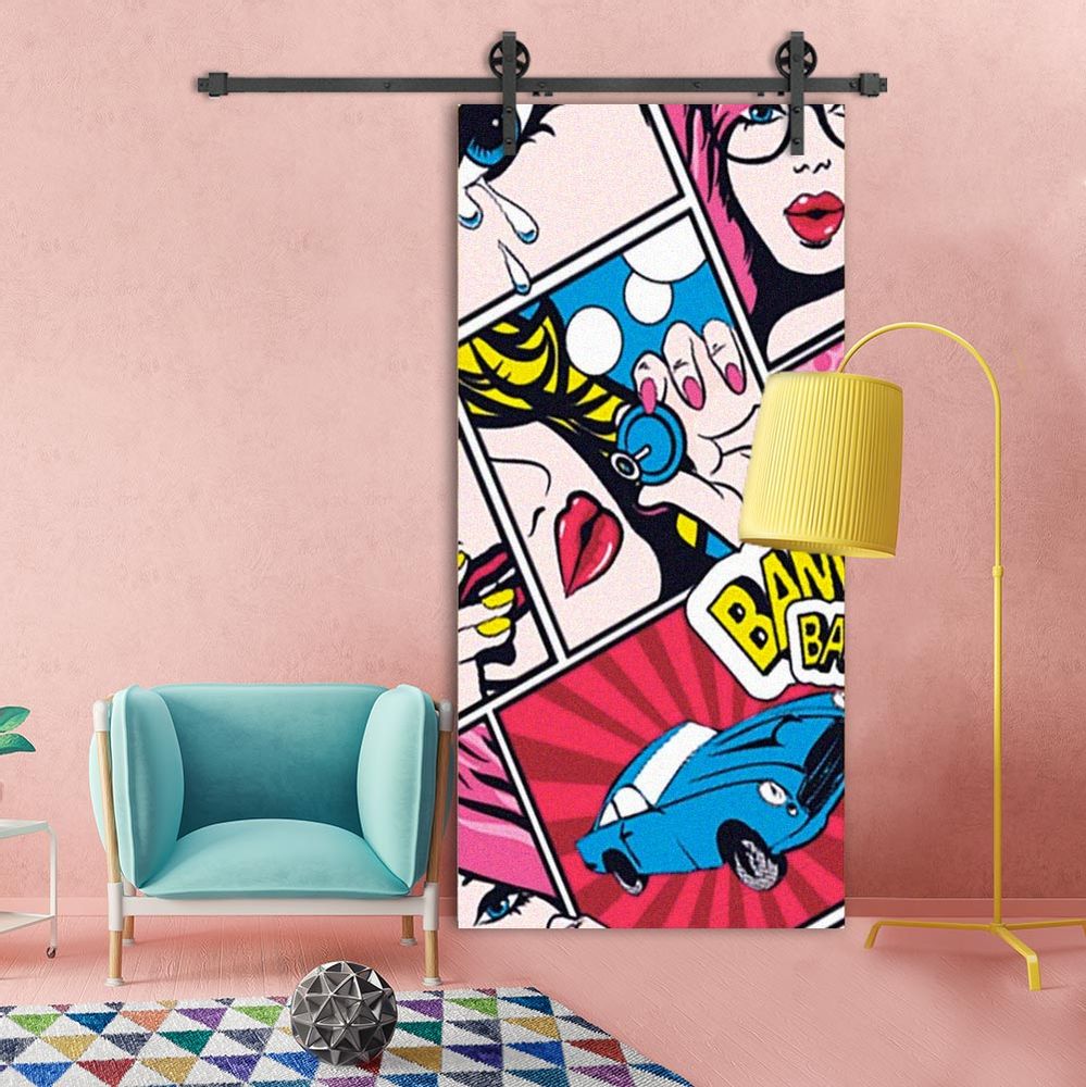 Bibliothèques - Porte Pop'Art Couleurs - SESAME OUVRE-TOI