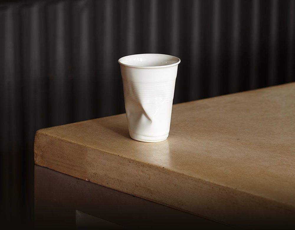 Mugs - Crushed cup by Rob Brandt - the Original! - POP CORN