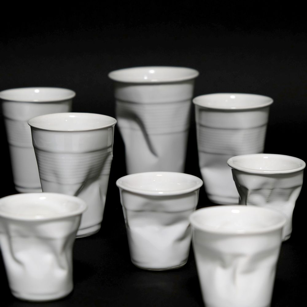 Mugs - Crushed cup by Rob Brandt - the Original! - POP CORN
