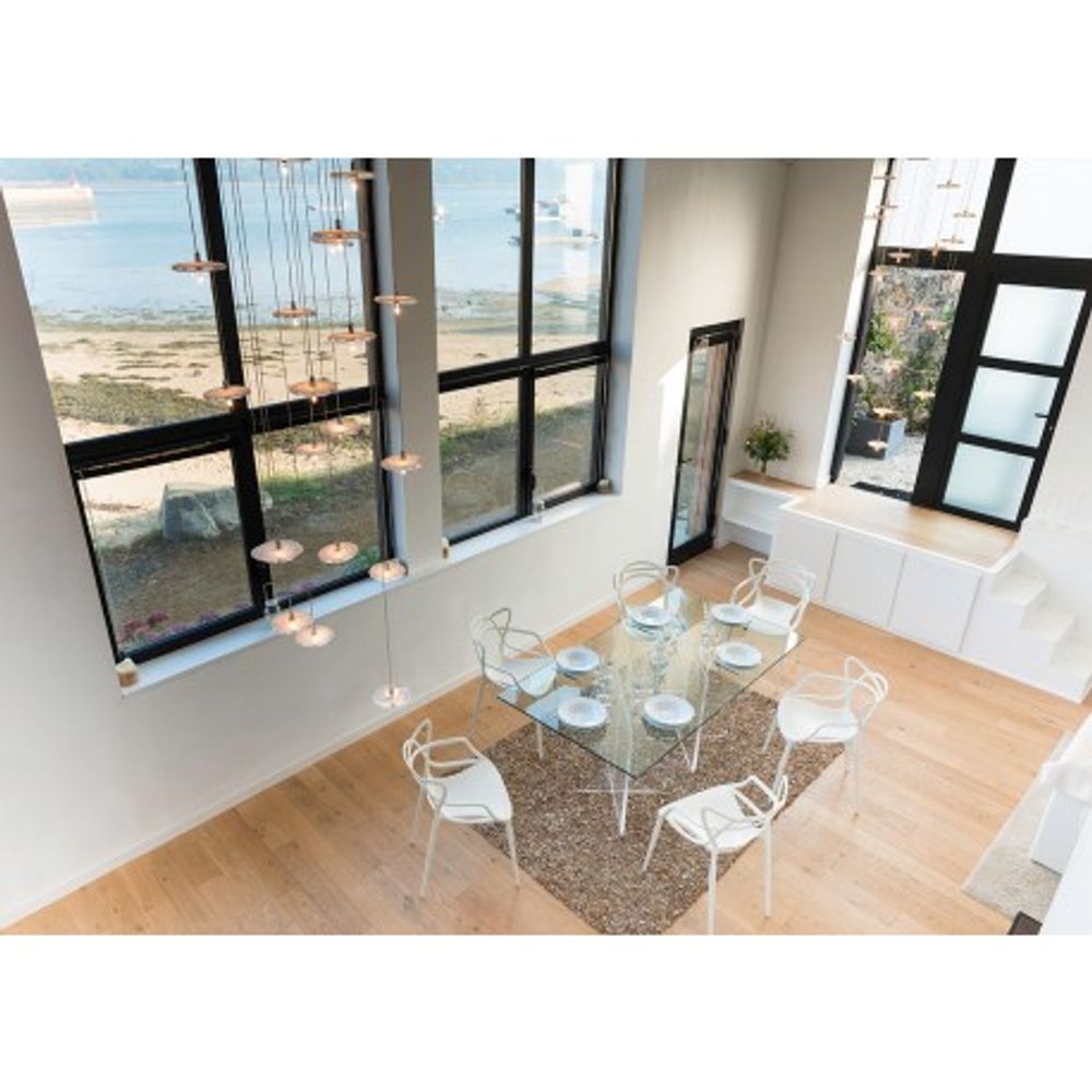 Tables basses - Table de repas rectangulaire CRISTAL - DAVID LANGE