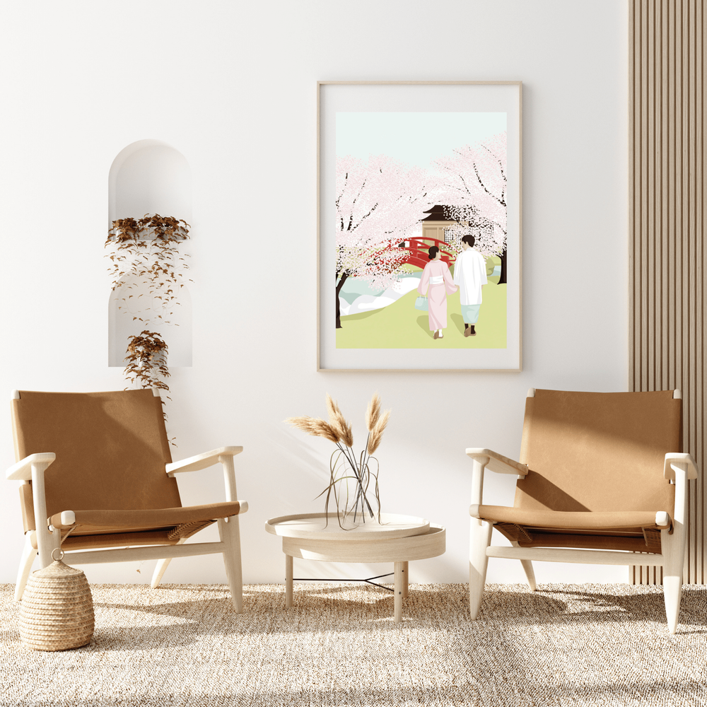 Affiches - Affiche NO.11 : Hanami par Wabi-Sabi - WABI-SABI