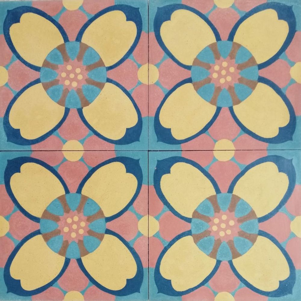 Carrelages et dallages - Carreaux de Ciment Peradeniya - ILOT COLOMBO