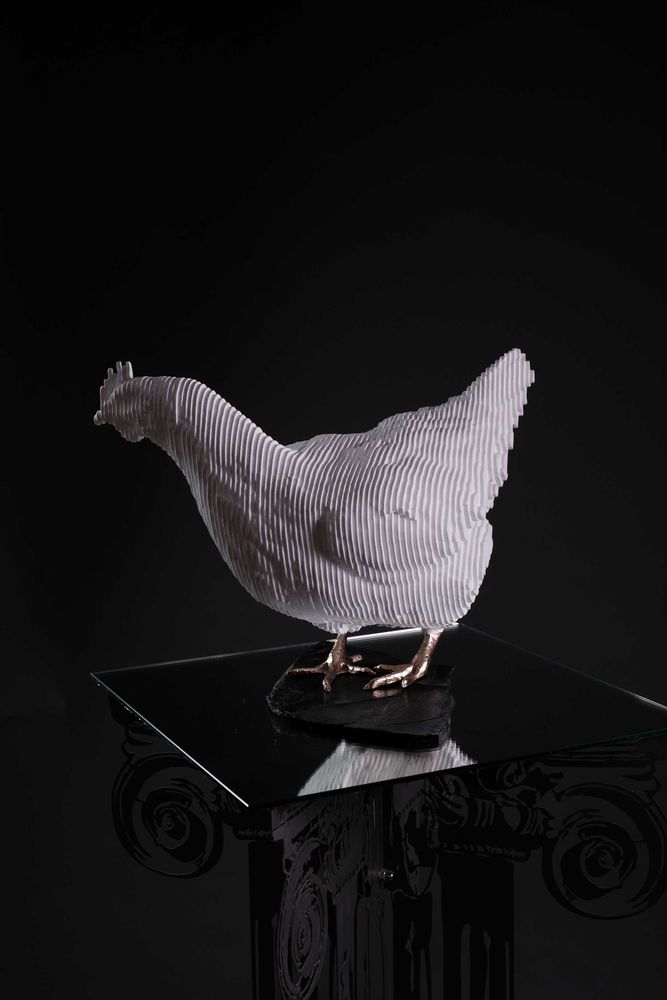Sculptures, statuettes and miniatures - Sculpture The Hen - MICHEL AUDIARD