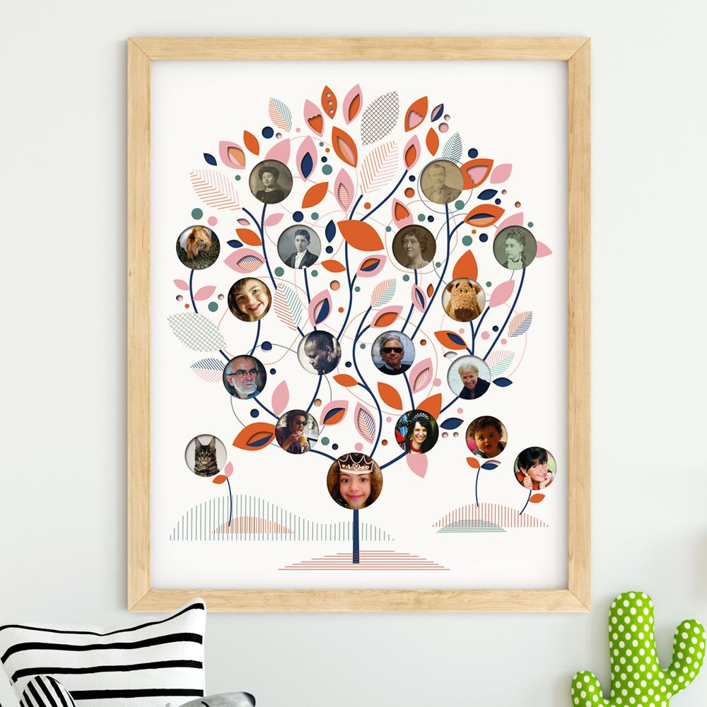 Autres décorations murales - Affiche L'Arbre généalogique personnalisable - PAPPUS ÉDITIONS